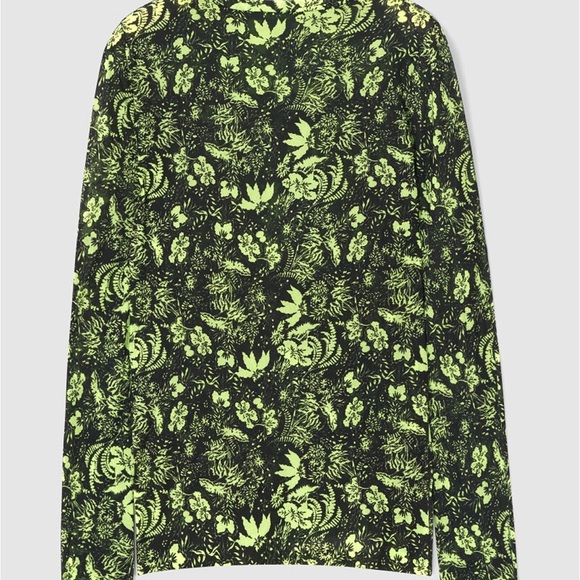 Rodebjer x Swedish Stockings green & black Dellie Vegetal mesh top - size M/L - Picture 2 of 8